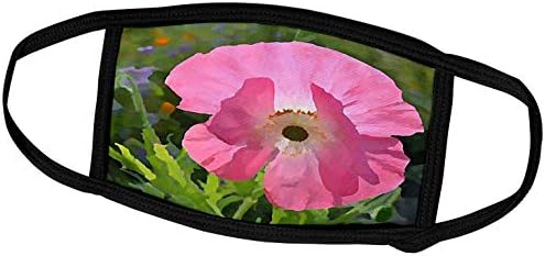 3dRose PS Virágok - Szép Rózsaszín Poppy Virág - Virág Művészet - Álarcok (fm_52747_3)