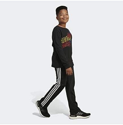 adidas Fiú Hosszú Ujjú Pamut Jersey Grafikus Póló