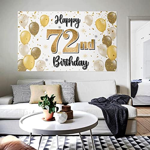 LASKYER Boldog 72. Születésnapi Nagy Banner - Egészségedre, hogy 72 Éves Születésnapi Haza Fal Photoprop
