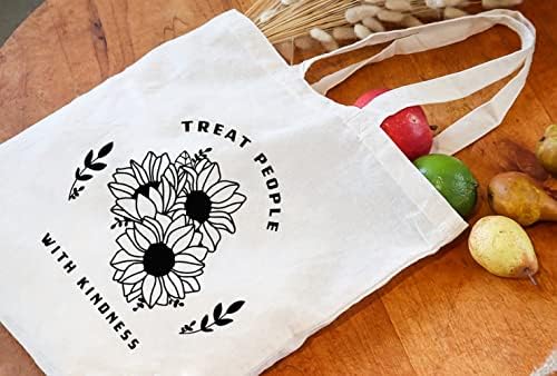 Haukea Vászon Táska Esztétikai Nők Aranyos Tote Bags Virág Újrafelhasználható Táska Táskák Könyv Strand