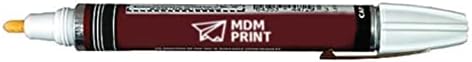 MDMprint Állandó Paint Marker, Közepes Tipp, Fehér Színű Család, Tinta