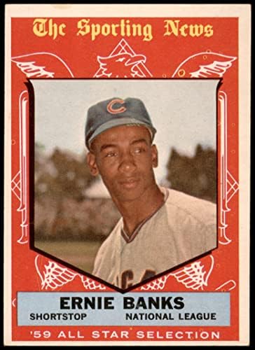 1959 Topps 559 All-Star Ernie Bankok Chicago Cubs (Baseball Kártya) EX Cubs