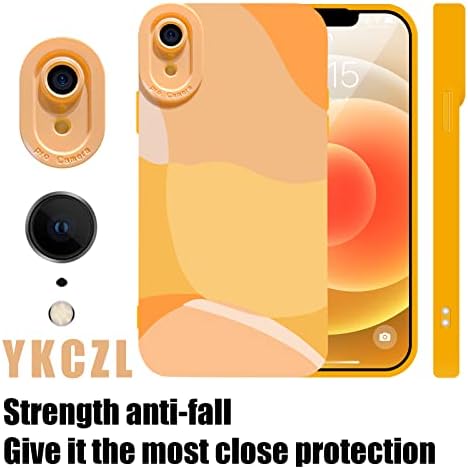 YKCZL Kompatibilis az iPhone XR Esetben 6.1 Colos, Aranyos Festett Művészet Teljes Kamera Lencséjét Védő