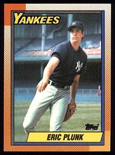 1990 Topps 9 Eric Pengetés New York Yankees (Baseball Kártya) NM/MT Yankees