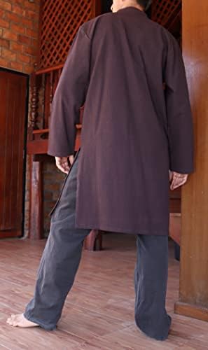 Svenine Kínai Gallér térdig érő Kung Fu Kabát, vagy Hosszú Pamut Mandarin Póló