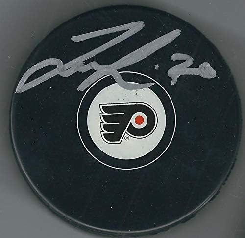 Dedikált TAYLOR LEIER Philadelphia Flyers Jégkorong - Dedikált NHL Korong
