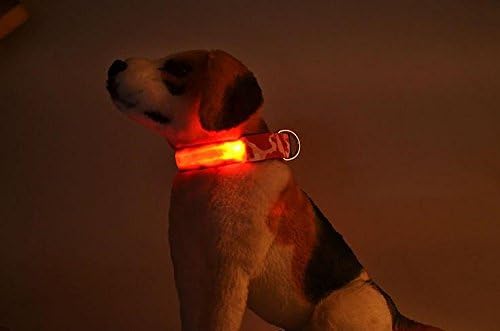 LED Nyakörv Camo Fény Biztonsági Este Állítható a Legtöbb Kutya Méretű (kicsi, sárga)