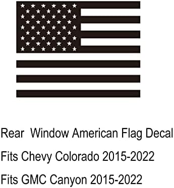 Zxiaochun Hátsó Középső Ablak Amerikai Zászló Matrica a Chevy Colorado GMC Canyon 2015-2022 2023 Vissza