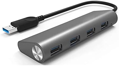 HOUKAI 4-Port USB 3.0 Alumínium Ötvözet Hub Multi-Function nagysebességű Adapter Laptop
