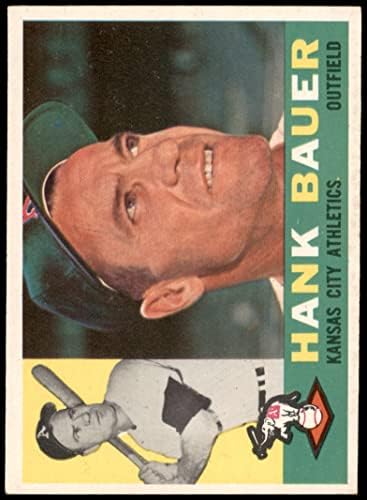 1960 Topps 262 Hank Bauer Kansas City Atlétika (Baseball Kártya) EX/MT Atlétika