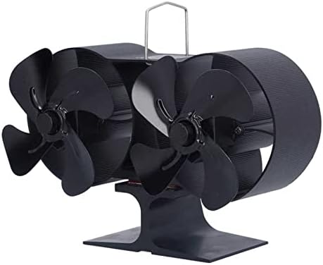 XFADR SRLIWHITE kétfejes Tűzhely Ventilátor 8 Környezetbarát Automatikus Hő Powered Rajongók Napló Égő