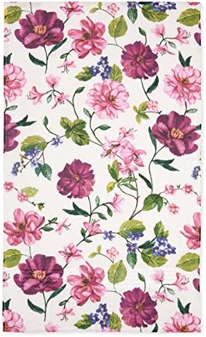 Cackleberry Haza Virágos Törülközőt Fürdőszoba Puha, Nedvszívó Pamut Terry Nyomtatás 20 x 30 Cm, 2 (Ház