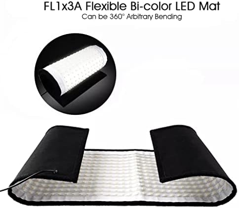 FEER LED Videó Fény Fényképészeti Világítás Bi-color 3200K-5500K 576 Led Flexibilis LED Panel Stúdió Lámpa