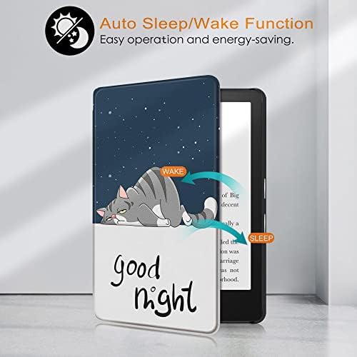 Minden esetben-Új Kindle 2019 Oázis, Prémium PU Bőr Smart Auto Wake/Sleep Eset Smart Vízálló burkolatot
