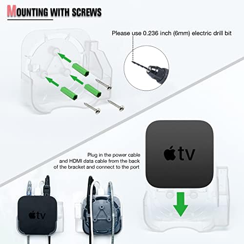 PUUUCI Apple TV-Hegy Kompatibilis Apple Tv - Átlátszó Fali Konzol Távoli tartó Megfelel az Összes Apple