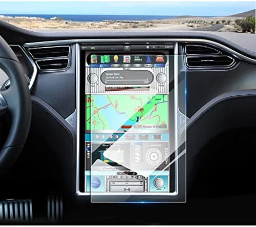 Coleya 2013-2020 Modell S kijelző Védő fólia, a -2020 Tesla Model X érintőképernyő 17-es Edzett Üveg