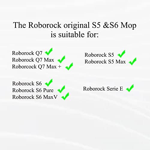 Eredeti Mikroszálas Felmosó Ruhával Tartozékok Kompatibilis Roborock S5/S5 Max/S6/S6 Tiszta/S6 MaxV/Q7/Q7