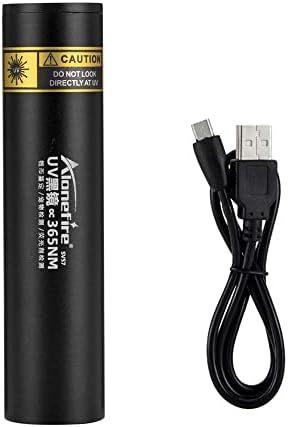 ALONEFIRE SV57 3W Kis UV Lámpa 365nm Újratölthető USB Hordozható Ultraibolya Mini Fekete Fény Foltot,