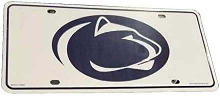 Rico Iparágak NCAA Penn State Nittany Lions Fehér Fém Auto Tag 8,5 x 11 - Nagy Teherautó/Autó/SUV