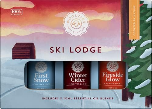 Woolzies Ski Lodge illóolaj 3 | Tartalmazza: Fireside Fény, a Téli Almabor & Első Hó | 10ML