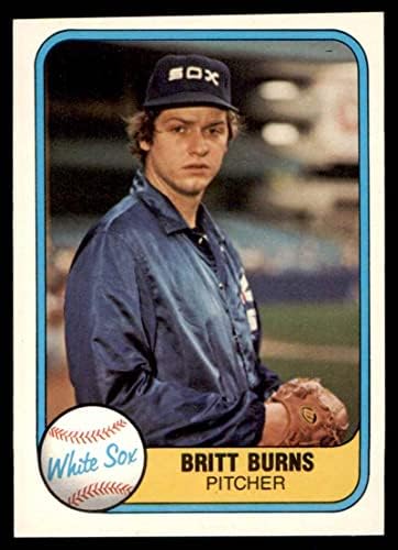 1981 Fleer 342 xHAND Britt Burns Chicago White Sox (Baseball Kártya) (Nem Kézzel Vissza) NM White Sox