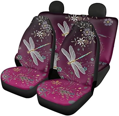 Epaihaiy Szitakötő Virág autósülés Fedezi Teljes Készlet Átalakítható Kényelmes Automotive Seat Protector