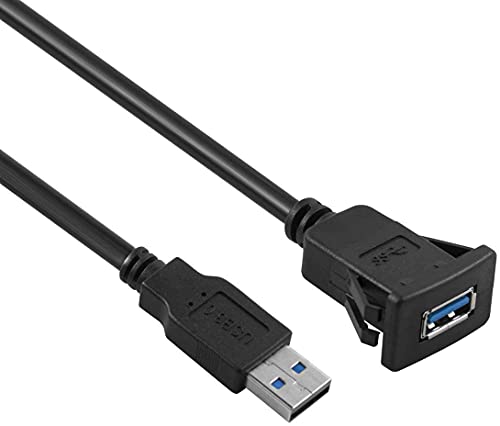 Vrllinking süllyeszthető USB Kábel Négyzet Egyetlen Port USB 3.0 Panel süllyeszthető Hosszabbító Kábel