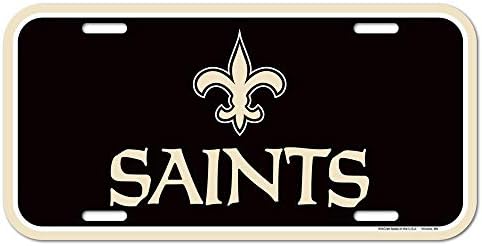 WinCraft NFL New Orleans Saints Rendszám, Csapat Színe, Egy Méret