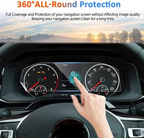CDEFG Képernyő Védő Volkswagen Polo MK6 Tartozékok (8 Hüvelyk) 2022 Nano Film GPS Navigációs Központ Ellenőrzési