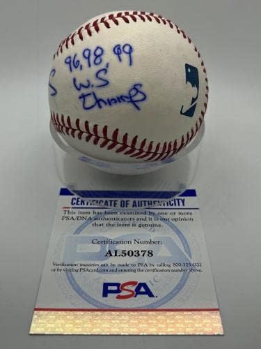 Darryl Eper 96 98 99 WS Champs Mets Aláírt Autogramot Baseball PSA DNS - *78 - Dedikált Baseball