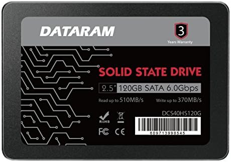 Dataram 120GB 2,5 SSD Meghajtó szilárdtestalapú Meghajtó Kompatibilis BIOSTAR Racing X370GT5