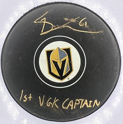 Vegas Arany Lovagok Mark Kő Alá 1. VGK Kapitány Korong Fanatikusok Hologram - Dedikált NHL Korong