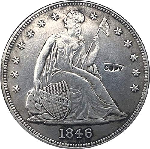 1846-O Ülve a Szabadság Dolláros Érmék Másolat Másolat Ajándék számára
