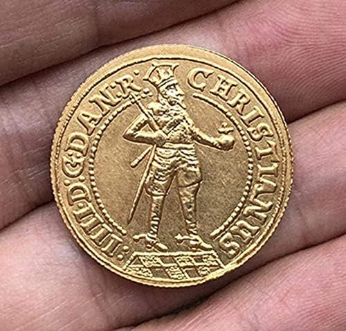 1648 Dánia Érmék Réz Bevonatú Arany Antik Érme Külföldi Emlékmű Érme, Érmék CraftsCoin Gyűjtemény Emlékérme
