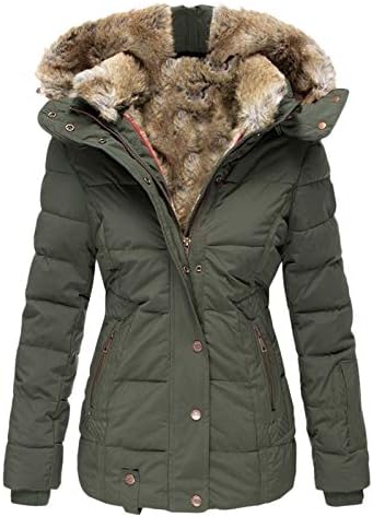 PRDECEXLU Hosszú Ujjú Kabátok Női Encanto Plus Size Haza, Kabát, Téli Zip Vastag Comfort Comfort egyszínű